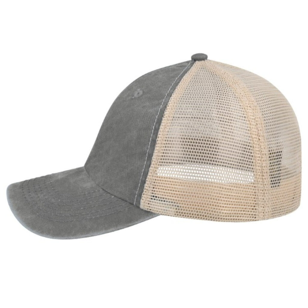 Max Wash 6 Panel Trucker (Grey)