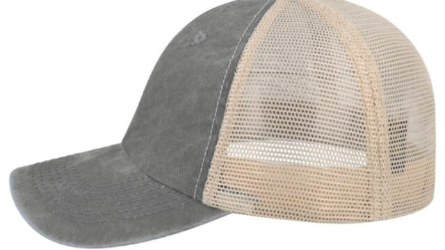 Max Wash 6 Panel Trucker (Grey)